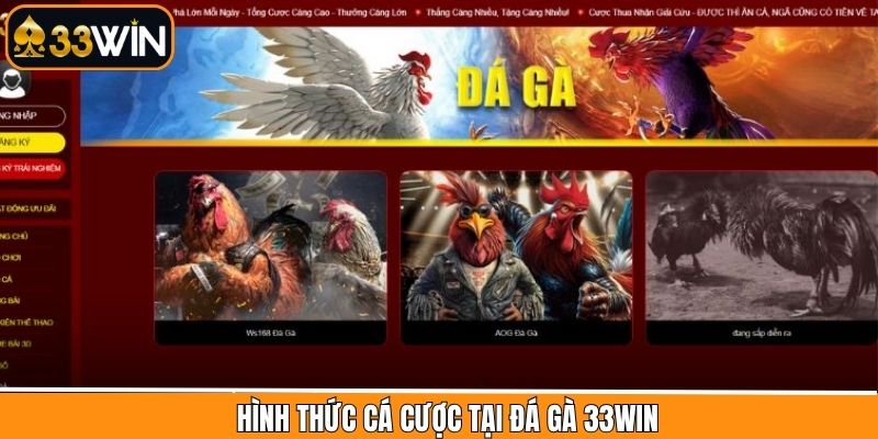 Top các loại hình đá gà hot hit nhất tại địa chỉ 33Win